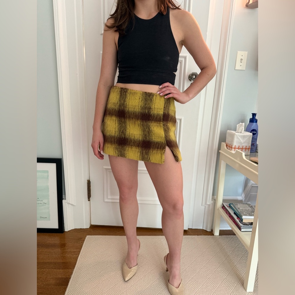 Plaid skort